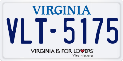 VA license plate VLT5175