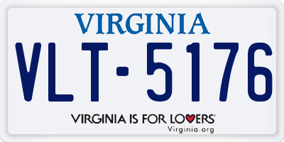 VA license plate VLT5176