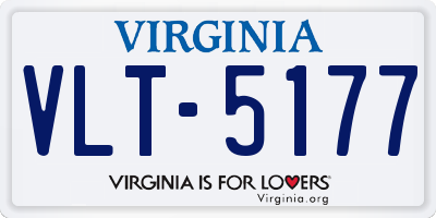 VA license plate VLT5177