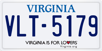VA license plate VLT5179
