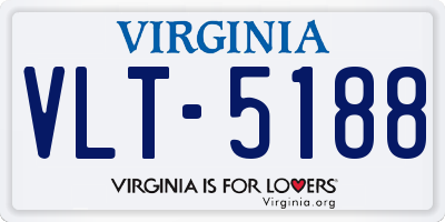 VA license plate VLT5188
