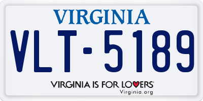 VA license plate VLT5189