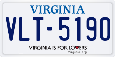 VA license plate VLT5190