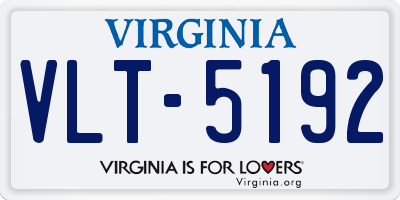 VA license plate VLT5192