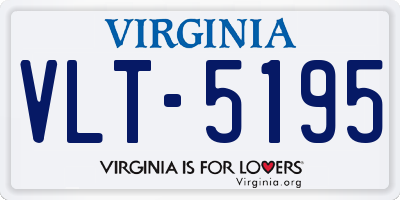VA license plate VLT5195