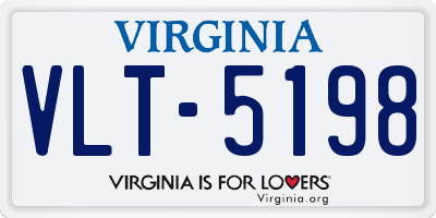 VA license plate VLT5198