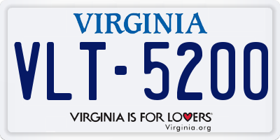 VA license plate VLT5200
