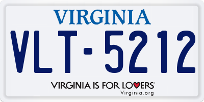 VA license plate VLT5212