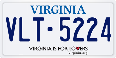 VA license plate VLT5224