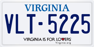 VA license plate VLT5225