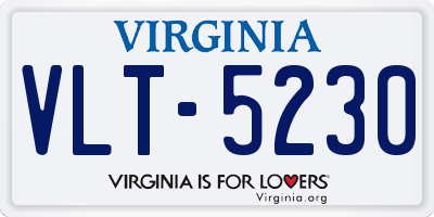 VA license plate VLT5230