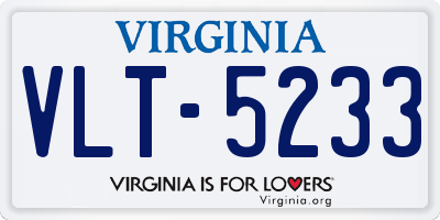 VA license plate VLT5233