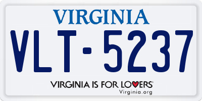 VA license plate VLT5237