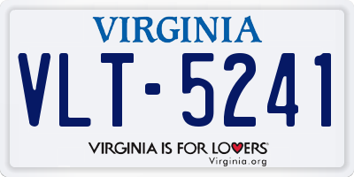 VA license plate VLT5241