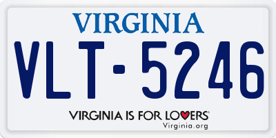 VA license plate VLT5246