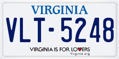 VA license plate VLT5248