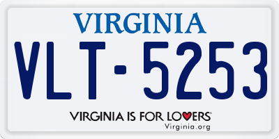 VA license plate VLT5253