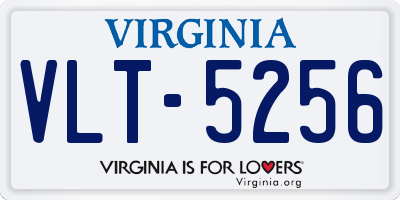 VA license plate VLT5256