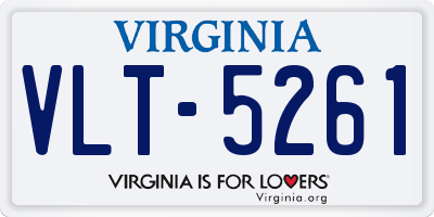 VA license plate VLT5261