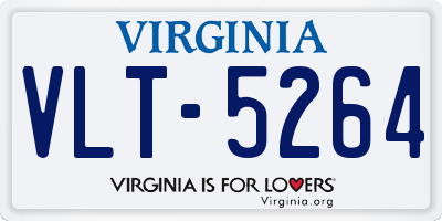 VA license plate VLT5264