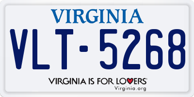 VA license plate VLT5268