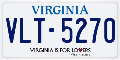 VA license plate VLT5270