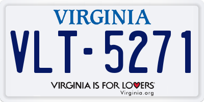 VA license plate VLT5271