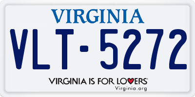 VA license plate VLT5272
