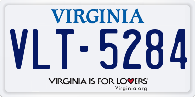 VA license plate VLT5284