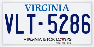 VA license plate VLT5286