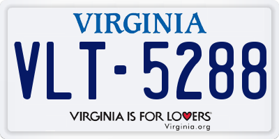 VA license plate VLT5288