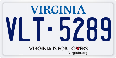 VA license plate VLT5289