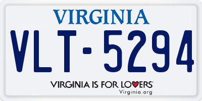VA license plate VLT5294