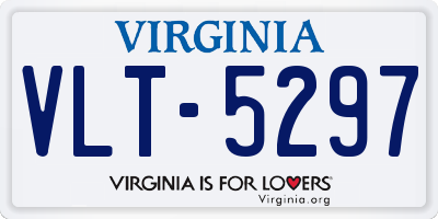VA license plate VLT5297