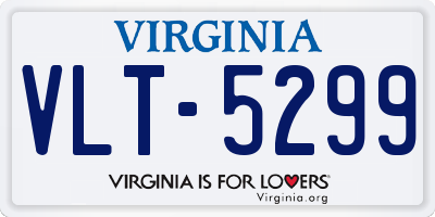 VA license plate VLT5299