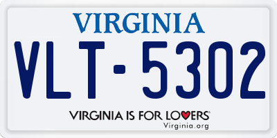 VA license plate VLT5302