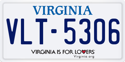 VA license plate VLT5306