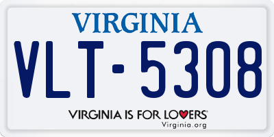 VA license plate VLT5308