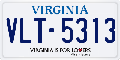 VA license plate VLT5313
