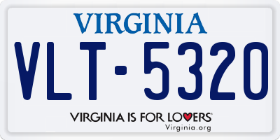 VA license plate VLT5320