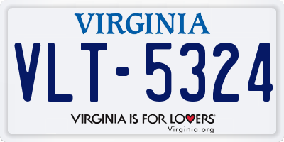 VA license plate VLT5324