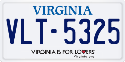 VA license plate VLT5325