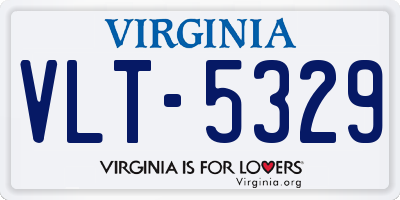 VA license plate VLT5329