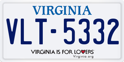 VA license plate VLT5332