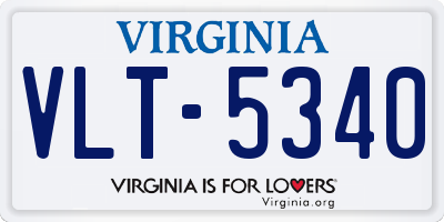 VA license plate VLT5340
