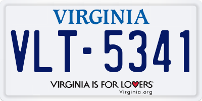 VA license plate VLT5341