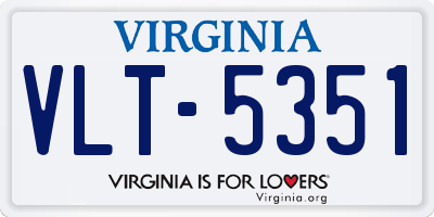 VA license plate VLT5351