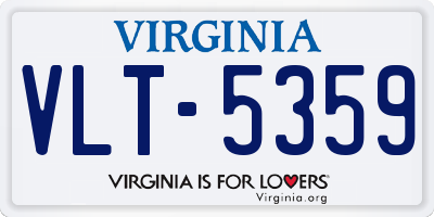 VA license plate VLT5359