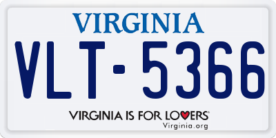 VA license plate VLT5366