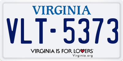 VA license plate VLT5373
